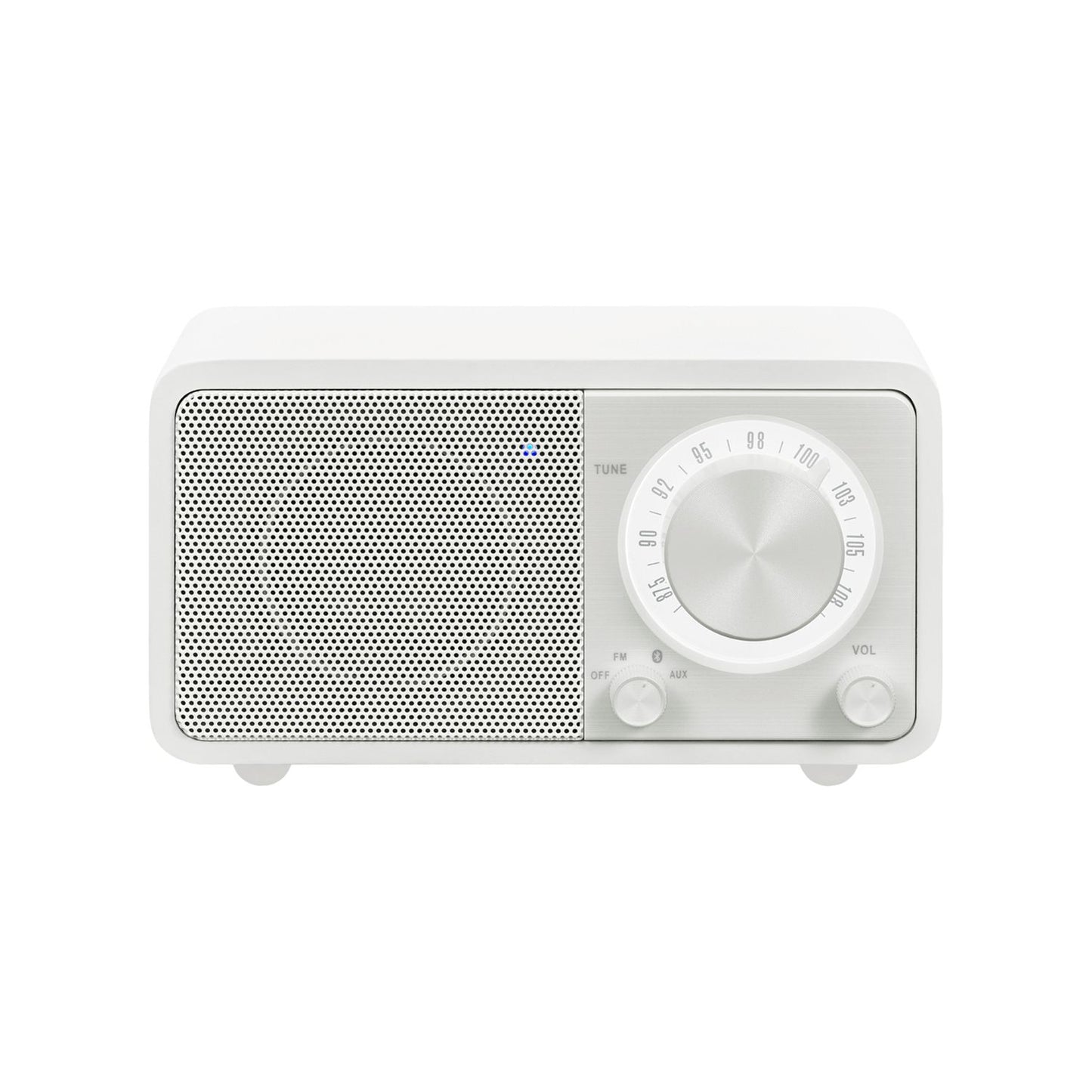 Sangean WR-7 kompaktes UKW Radio mit Bluetooth, 36h Akkulaufzeit, Retro-Design