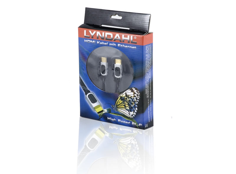 Lyndahl HighSpeed SL-P 2.0 / 1.4a HDMI Kabel 4K mit 60 Hz u. Ethernet