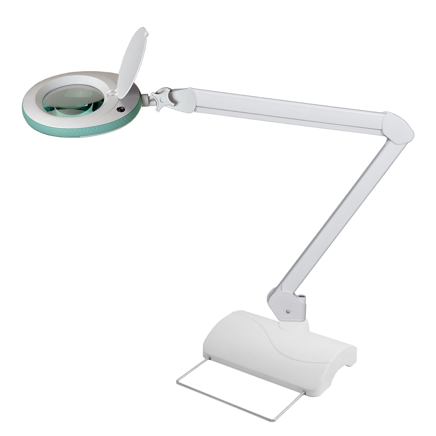 B-WARE - Lumeno 7218GN Lupenleuchte/Arbeitsplatzlampe grün mit Tischstativ 8 Dpt